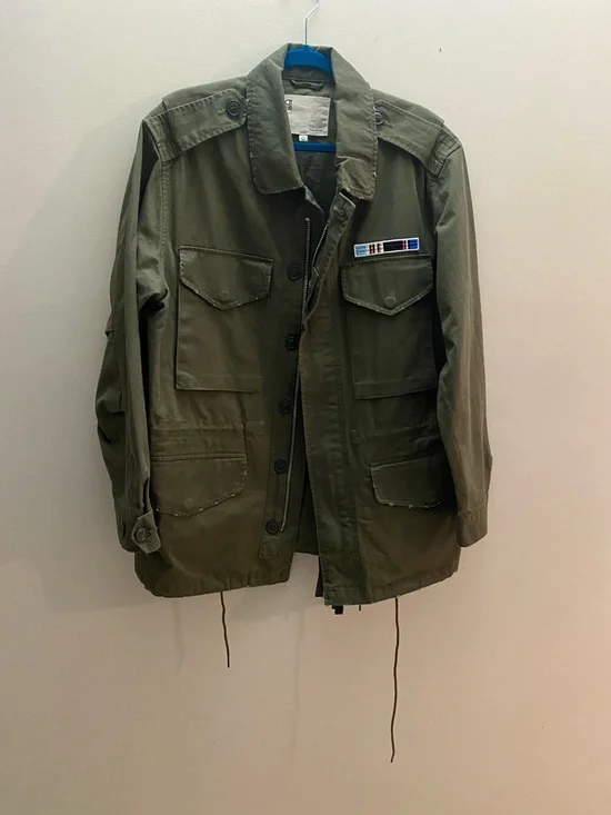 Anthropologie Pilcro cotton Utility Jacket size XL - Picture 4 of 16